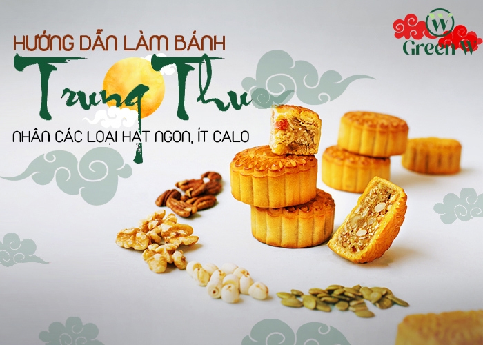 CÁCH LÀM BÁNH TRUNG THU HEALTHY TỪ CÁC LOẠI HẠT MACCA-HẠNH NHÂN-ÓC CHÓ 